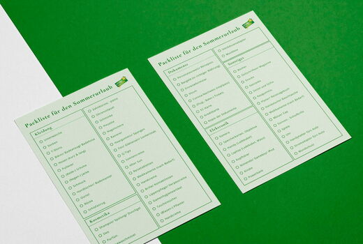Vollständige Packliste