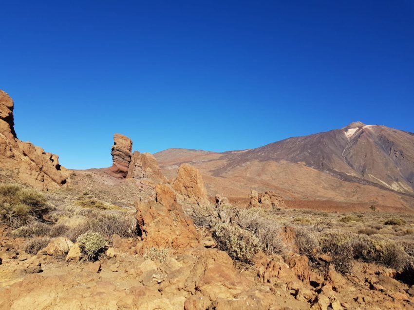 Aussicht auf den Teide und die Roques de Garcia