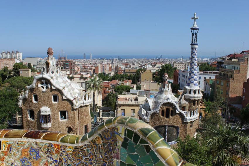 Blick auf Barcelona vom Park Guell 